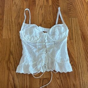 Isabelle’s Cabinet White Corset Top